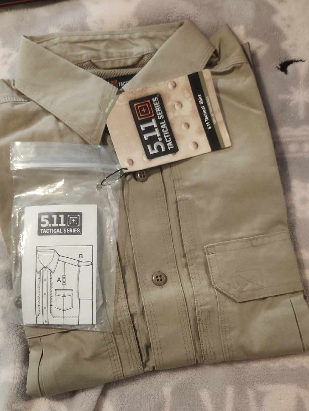 5.11 Tactical Men's Button-Down Shirt - Khaki/Tan